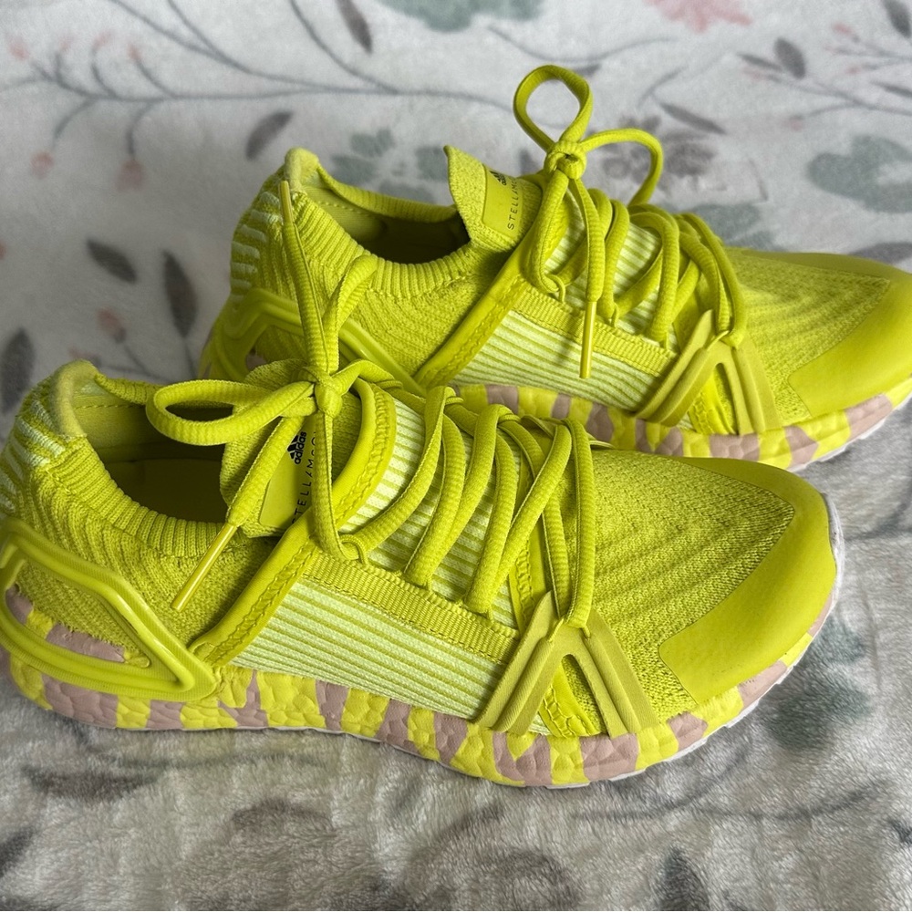 Bright Yellow Stella McCartney Adidas Boost Sneakers
